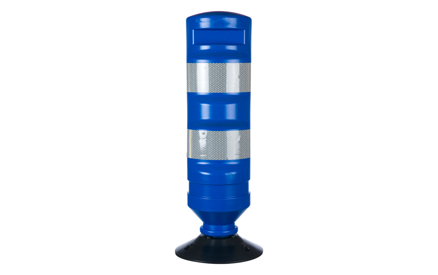 Blue Traffic Delineator With Base