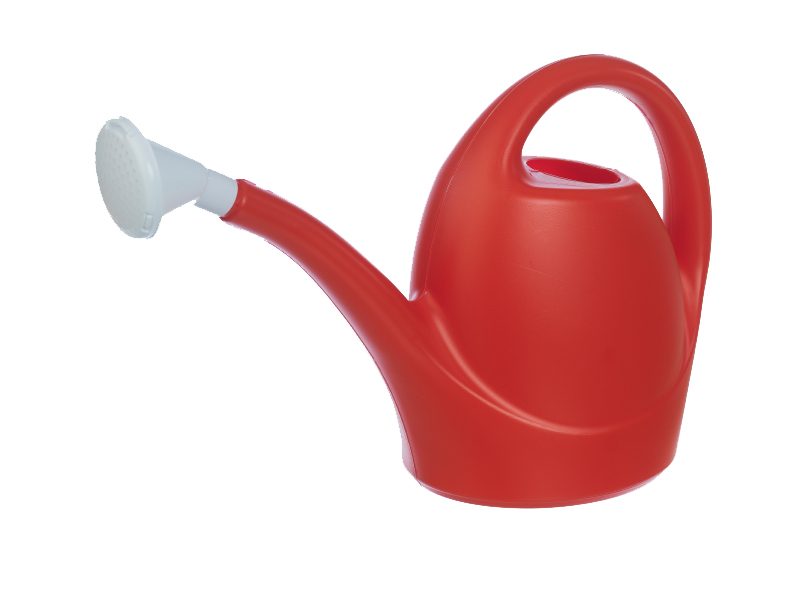 Red Plastic Watering Cans