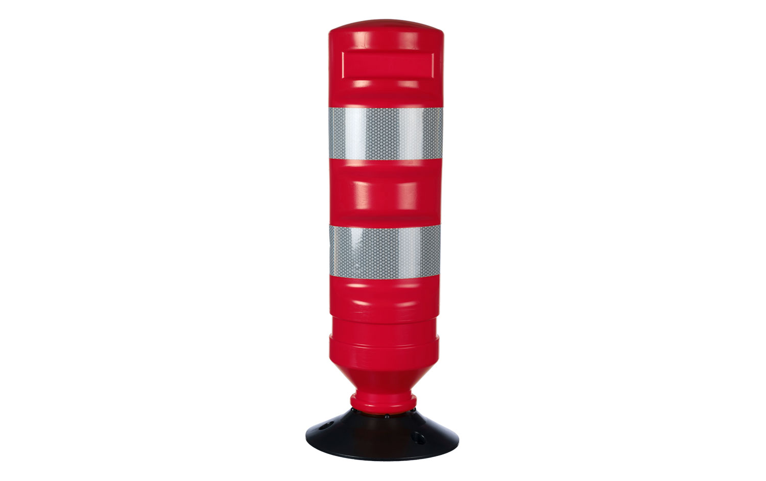 Red Traffic Delineator With Base